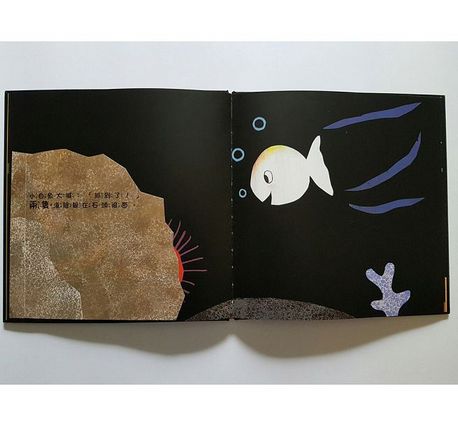 跟小白魚一起玩躲貓貓(翻一翻、找一找)